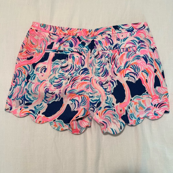 Lilly Pulitzer Magnolia Shorts Pelican Pink Head In The Sand - Picture 2 of 8